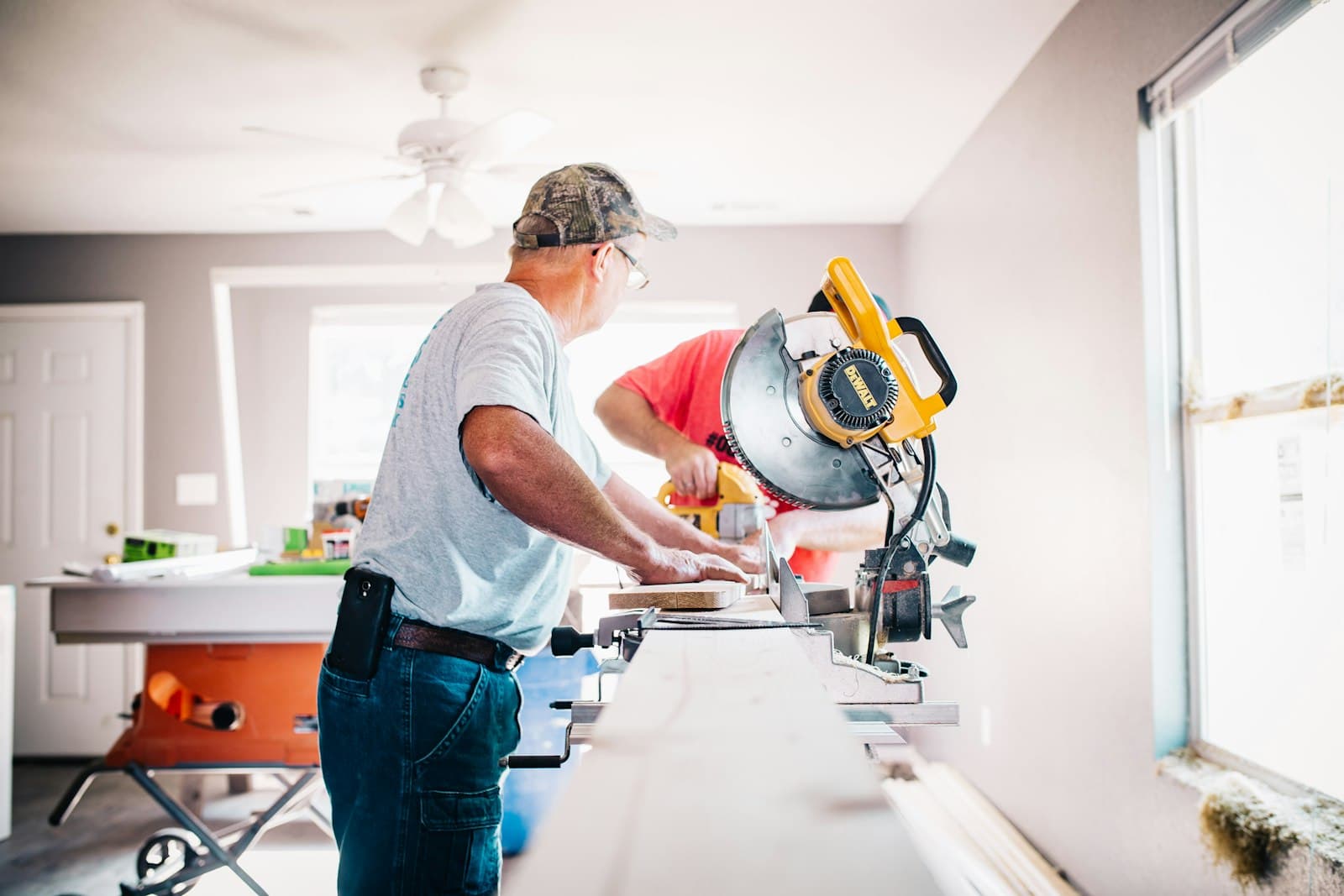Interior remodel in progress — careful, professional craftsmanship